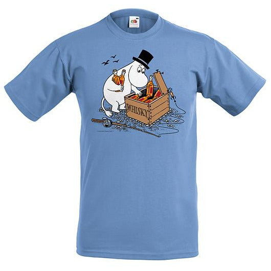 Moomin T-Shirt Moominpappa and whisky case - .