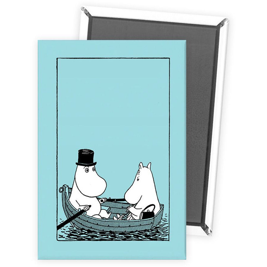 Fridge Magnet Moominpappa And Moominmamma In A Boat - .