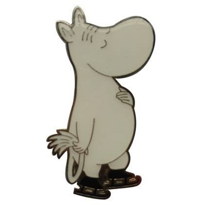 Metal Magnet Moomintroll Skating - .
